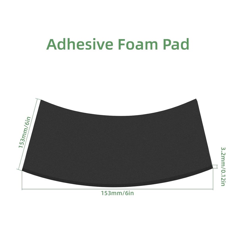 MXCELL 8Pcs Black EVA Foam Pad 6in x 6in x 1/8in High Density Closed Cell Foam Sheet Square Neoprene Rubber Insulation Padding Self Stick Anti-Slip Cushion for Crafts DIY Projects - Image 2